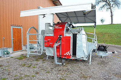 La remoque RS-Q L40 avec un toit intégré.